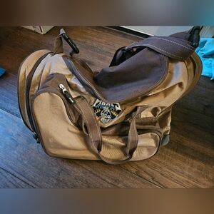 Wrangler National Rodeo Finals Justin Boots Duffel Bag Y2K 2010 PRCA Rodeo Gear.